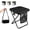 Black, variant on Foldable Backpack Stool for Adults, 16in Portable Camping Stool with Sling Bag, Ultralight for Camping, Fishing, Hiking, Travel & Picnic