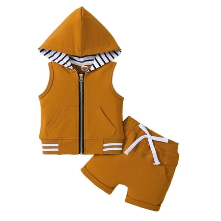 

Baby Girl Clothing Set Floral Autumn Sunflower Printed Sleeveless Hooded Hoodie Shorts Outfits Sweatshirts Clothes