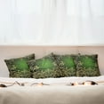 thumbnail image 3 of Ambesonne Mandala Throw Pillow Cover 4 Pack, Frame Lotus, 16", Green Black Pale Yellow, 3 of 6