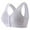 Grey, variant on Fsqjgq Womens Underwear Sports Bras for Women Large Bust Sport Bras Front Closure Cotton Bras Comfort No Underwire Seamless Bra Plus Size Wireless Bra Nipple Covers Underwire Push Up Bras Lingerie