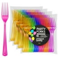thumbnail image 6 of Exquisite 60-Pack Glow-in-the-Dark Black Light Heavy Duty Neon Plastic - Forks, 6 of 6