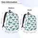 thumbnail image 2 of Balery Cartoon Shark Mochila Clásica Impresa Básica para Viaje, Mochila Escolar Resistente al Agua, Mochila de Lona con Correas Ajustables-Small, 2 of 5