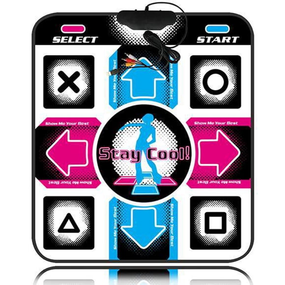 Tapis de Danse Révolution d'Équipement Danse Pas Tapis de Danse Usb-Pc Amincissant Jeu Familial PVC avec USB Couverture Danseuse Antidérapante