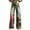 504_Hot Pink, variant on Pants for Women New Summer Flower Wide Leg Pants Lightweight And Loose Casual Colorful Pants Imitation Jeans Blue L Trousers