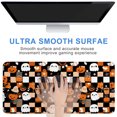 thumbnail image 4 of 35.4x15.7 Inch Large Mouse Pad for Desk, Decorative Cute Halloween Checkered Keyboard Mat, Non-Slip Rubber Base XXL Mousepad, 4 of 7