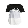 thumbnail image 5 of Women Maternity Breastfeeding Tee Nursing Tops Short Sleeve T-shirt, 5 of 5