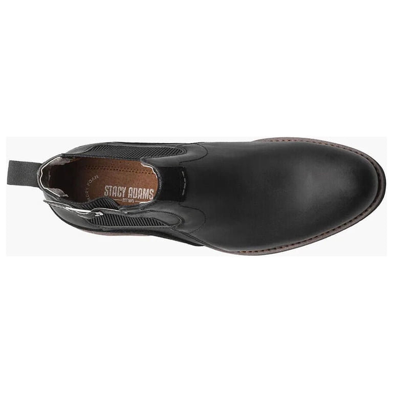 Mens Stacy Adams Oskar Plain Toe Chelsea Boot CH Leather  display picture 3