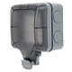 thumbnail image 4 of Enchufe impermeable de 3 orificios, enchufe de pared para exteriores, tomas de corriente con protección contra fugas, 220V, 4 of 13