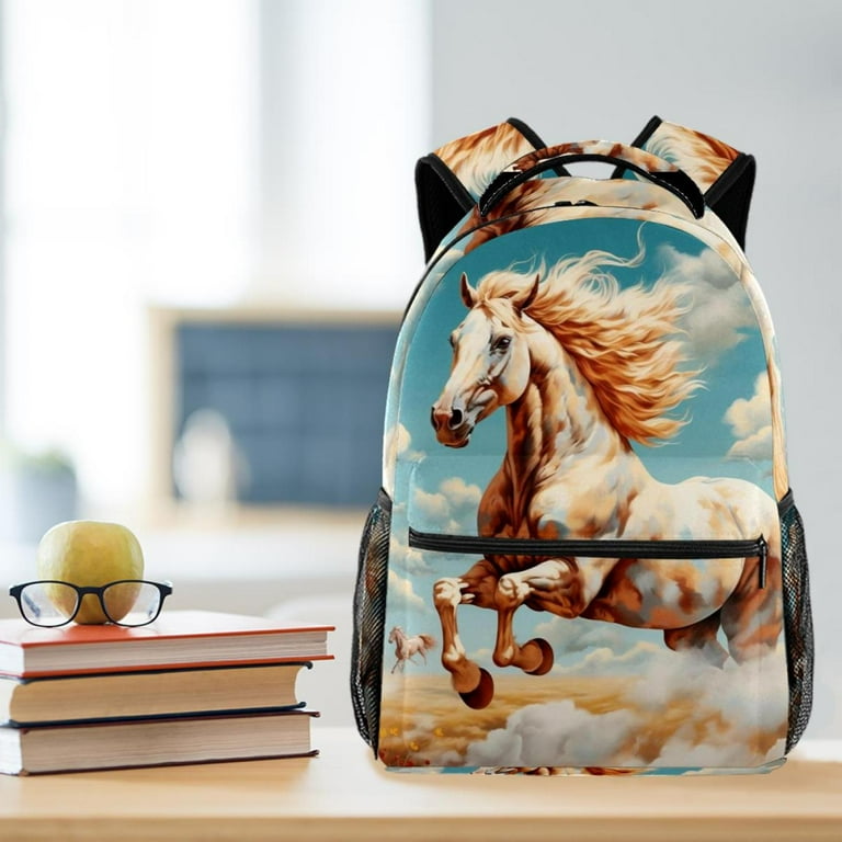 Animal Horses School Backpack Lightweight Bookbag Casual Daypack School Bags for Boys Girls Walmart