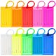 thumbnail image 1 of Etiquetas de equipaje de PVC de colores con tarjeta de inserción suave, paquete de 10 (colores), 1 of 1