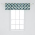 thumbnail image 2 of Ambesonne Clouds Window Valance, Surreal Mountains Spirals, 42" x 12", Sea Blue Seafoam, 2 of 3