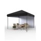 thumbnail image 1 of Carpa plegable de 3x3 metros (10x10 pies), toldo exterior de fácil montaje para una persona, carpa comercial resistente de instalación instantánea, 1 pared lateral., 1 of 7