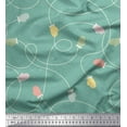 thumbnail image 1 of Soimoi Blue Cotton Poplin Fabric Gloves Kids Print Sewing Fabric Yard 56 Inch Wide, 1 of 3