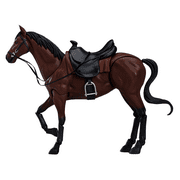 Leyfeng Figma Horse, Home-Made High-Quality Version Joint Reinforcement Figma Horse 2.0 Version Body White Horse Brown Horse Hand-Made Model Ornaments