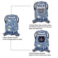 thumbnail image 4 of ICOPUCA Car seat Covers for baby girl Carseat Canopy for babies Carrier covers 2 layers with mesh window Animal printing Blue, 4 of 5