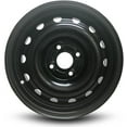 thumbnail image 2 of New Wheel for 2005-2011 Chevrolet Aveo 14 Inch 4 Lug Black Steel Rim Fits R14 Tire, 2 of 5