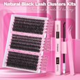 thumbnail image 2 of Kit de extensión de pestañas Focipeysa Fluffy Lash 70D 80D 90D 10-18 mm, 2 of 8