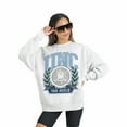 thumbnail image 3 of Women's Gameday Couture Gray North Carolina Tar Heels Premium Fleece Drop Shoulder Oversized Pullover Sweatshirt, 3 of 4