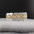 thumbnail image 2 of 1CT Lab Created Diamond Filigree Style Wedding Band Ring 14k White Gold Plated, 2 of 3