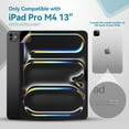 thumbnail image 2 of Penstudio Paper-Feel Screen Protector for iPad Pro M4 13 inch, Anti-Glare Matte PET Film for Drawing & Note-Taking, Paper-Feel Texture, Anti-Fingerprint, Fast Response,iPad Pro M4 13 inch Accessories, 2 of 7