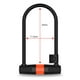 thumbnail image 5 of 1 juego de candado de cadena antirrobo para bicicleta, con forma de U, con cable de acero y llave, accesorios para bicicleta de montaña, motocicleta, bicicleta eléctrica (negro y naranja), 5 of 7