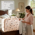 thumbnail image 4 of Clearance! Boovnll Clothes Storage, 120L Large Capacity Thicken Non-Woven Foldable Storage Bags with Reinforced Handles & Zippers for Clothing, Blanket, Comforters, Storage and Organization, 4 of 8