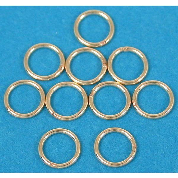 10 14K GoldFilled Jump Rings Closed Jewelry 24 Ga 5mm