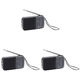 thumbnail image 1 of Mini radio AM/FM Radio de emergencia de banda de onda completa con pilas AA (KK218 negro), 1 of 2