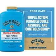 Gold Bond Medicated Talc-Free Foot Powder, 10 oz., Maximum Strength