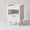 brown, variant on White Fluted Wood Nightstand with Drawer and Open Shelf, Bedside Table