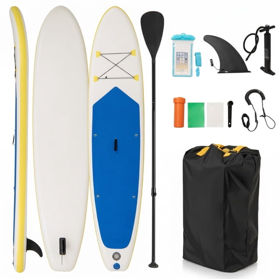 Airfind 11 Feet Premium Inflatable Stand Up Paddle Board with Adjustable Paddle Pump and Backpack for Youth and Adults, Multicolor