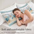 thumbnail image 5 of Starfish Coastal Throw Pillow Covers, Summer Ocean Blue Coral Conch Seagrass Soft Breathable Pillow Cases with Zipper for Sleeping, Long Body Pillowcases for Couch Bed Sofa Chair 20x54 Inches, 5 of 9