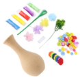 thumbnail image 4 of OUSITAID 2 Sets Flower Craft Handmade Kit Kid Vase Art Toy DIY Activity Gift Crafts, 4 of 6