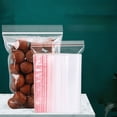 thumbnail image 1 of Bolsa de plástico espesada para sellar alimentos, bolsa de sellado perforada, bolsa de almacenamiento de mascarillas de joyería, bolsa con cremallera, transparente, 1 of 2