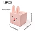 thumbnail image 2 of Jiibva 12pcs Easter Bunny Paper Bags Rabbit Shape Candy Box Easter Party Favor Cute Bunny Paper Packaging Box Easter Party Decor Supplies, 2 of 7