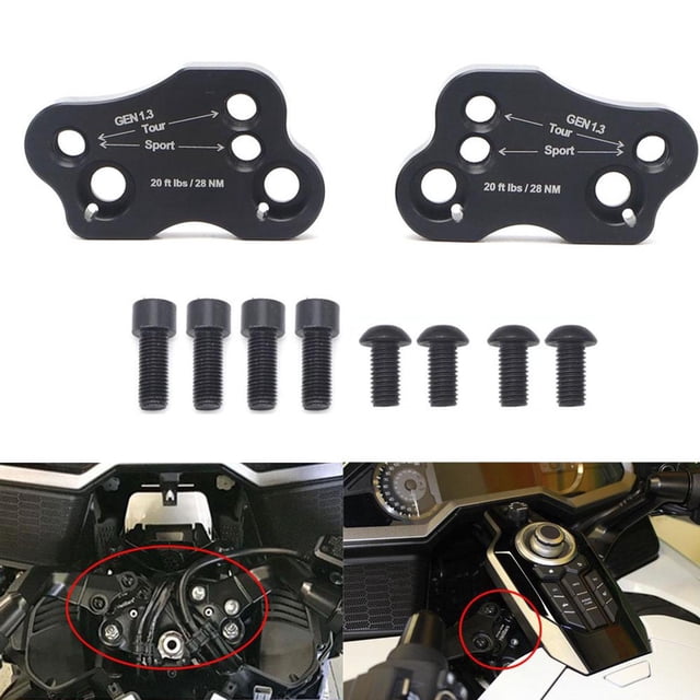 Manillares de Motocicleta Elevados Sharpla 2 Piezas para GL1800 Elevador de manillar de motocicleta