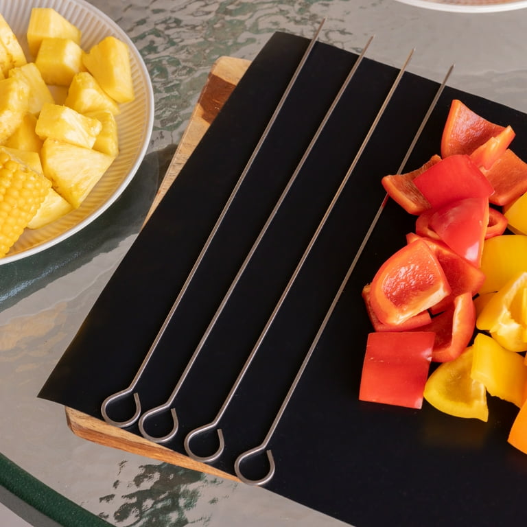 Expert Grill Stainless Steel Barbecue Skewers 4-Pack 13.5-inch