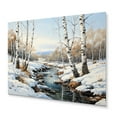 thumbnail image 2 of Designart "Birch Woods Winter I" Tree Birch Metal Wall Decor, 2 of 5