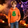 thumbnail image 5 of Kids Boys Girls Halloween Graphic Hoodie Long Sleeve Pullover Sweatshirt with Kangaroo Pocket for Costume Parties Ages 2-12, 5 of 8