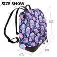 thumbnail image 2 of Yiaed crystal Skull flower Print Laptop Backpack for Women Slim Computer Bag Work Travel College Backpack Purse Fits 14 Inch Notebook, 2 of 4