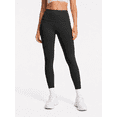 thumbnail image 5 of Women's High-Waisted 7/8 Yoga Leggings, Soft Stretch Workout Pants, Black, S, 5 of 6