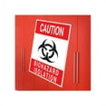 thumbnail image 1 of Wallhogs Biohazard Isolation Sign Wall Decal, 1 of 2