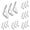 Silver*15, variant on BESEW7 Stainless Steel Tablecloth Clips for Windproof, Heavy Duty Clamps for Patio Beach Outdoor Picnic Tables Cover Fixing Silver 1PC