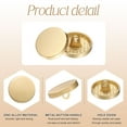 thumbnail image 4 of Uxcell 15pcs Metal Round Buttons 15mm Alloy Flat Sewing Buttons, Matte Gold, 4 of 6