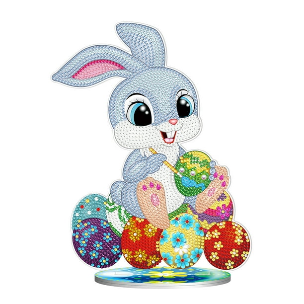 5D diamante pintura escritorio ornamento DIY Pascua Rhinestone mosaico arte artesanía Kits FLhrweasw Nuevo