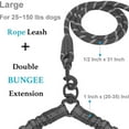 thumbnail image 2 of Dual Dog Leash, Double Dog Leash, 360 Swivel No Tangle Walking Leash, Shock Absorbing Bungee for Two Dogs, Large (25-150 lbs), 2 of 6