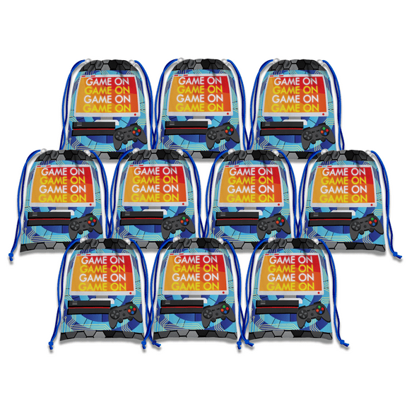 Video Gamer Game On Drawstring Tote Bag