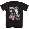 thumbnail image 1 of Billy Idol Ny 83 Flag Ish Black Adult T-Shirt 3Xlt, 1 of 2