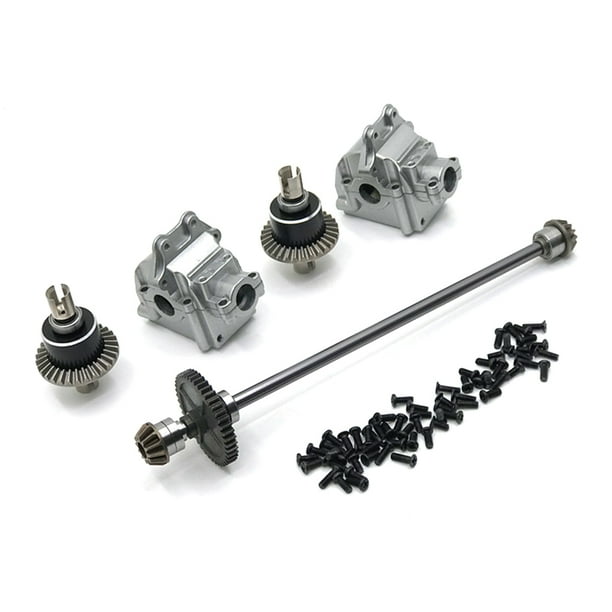 Vogacara 1/14 RC coche caja de cambios Metal diferencial automóvil reemplazo de pieza Kit de reparación reemplazo para WLtoys 144010 144001 144002 Kits de construcción modelo Tipo 7 Vogacara FN010452-07