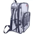thumbnail image 2 of All About Her® Clear Backpack - See-Through PVC Bookbags Stadium Approved Waterproof Backpack, 2 of 5